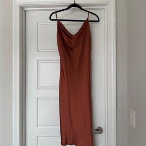 Cypress Dress in Rust